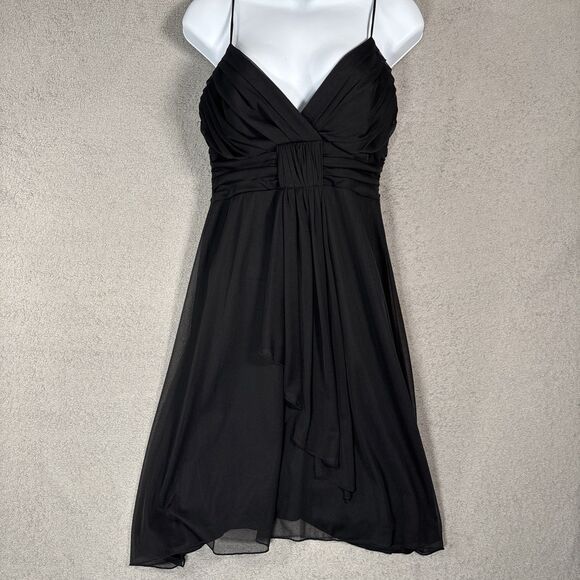 Vintage Speechless Mini Black Babydoll Dress Size M Whimsigoth Y2K Goth Vamp - Picture 16 of 16